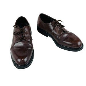 Hitchcock 150 Brown Leather Oxford Men's Wide Dress Shoes 13 3E